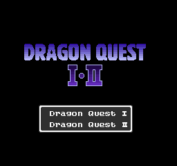 Dragon Quest I & II (English Translation) Title Screen